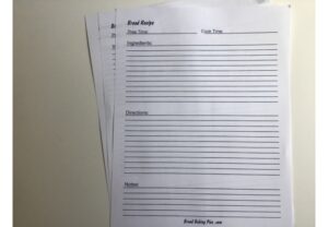 Baking Recipe Free Printable (Keep Your Recipes Organized)